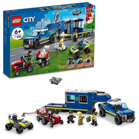 Set masina si centru de comanda al politiei, LEGO, plastic