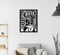 Decoratiune de perete, ART-DC-009, Dimensiune: 50 x 39 cm, Negru