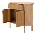 Bufet inferior Gothenburg, Mauro Ferretti, 81x46x82 cm, lemn de brad/MDF/fier, maro