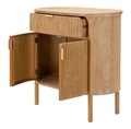 Bufet inferior Gothenburg, Mauro Ferretti, 81x46x82 cm, lemn de brad/MDF/fier, maro
