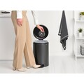 Cos de gunoi cu pedala, Brabantia, NewIcon, 20 L, 38x29x46.7 cm, otel, gri inchis