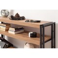 Consola Cosmo Dresuar, Sapphire, 140x35x80 cm, natural/negru