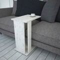 Masuta, Comforty, Pasific C Sehpa, 30x61x43 cm, Alb/Negru