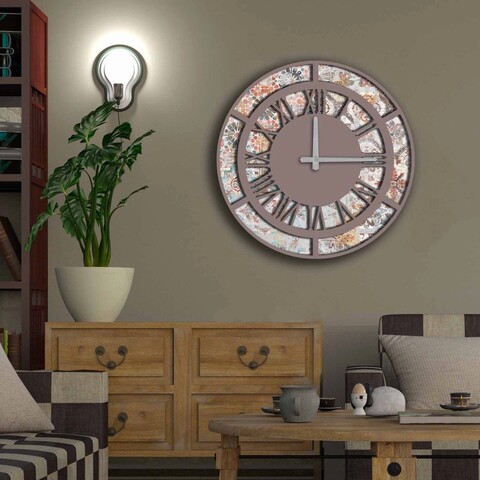 Ceas de perete, 5050ms-093, mdf, ø50 cm, multicolor