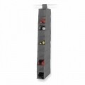 Organizator, Jocca, 10 rafturi, 15x30x122 cm, PEVA, gri