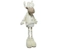 Decoratiune Deer, Decoris, 26x28x103 cm, poliester, alb