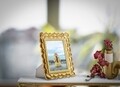 Rama foto, Mauro Ferretti, Petal, 25 x .5 x 20 cm, polirasina/sticla, auriu