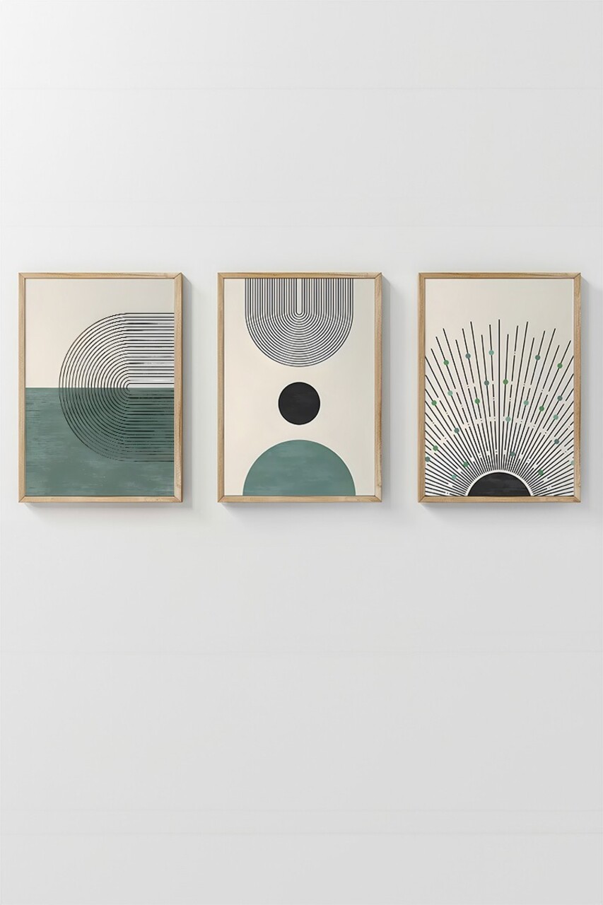Set 3 tablouri decorative, Artsycllct34, MDF, Multicolor - view 3