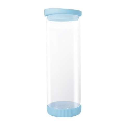 Recipient Blue, Jocca, 1780 ml, sticla/silicon, transparent/albastru