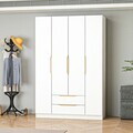 Dulap pentru haine, Hanah Home, Alin, 140x210x52 cm, Alb / Stejar