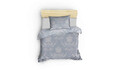 Lenjerie de pat pentru o persoana (FR), Gloria - Blue, Victoria, Bumbac Ranforce