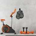 Decoratiune de perete, The Best Defense Is A Good Offence, Metal, 50 x 70 cm, Negru