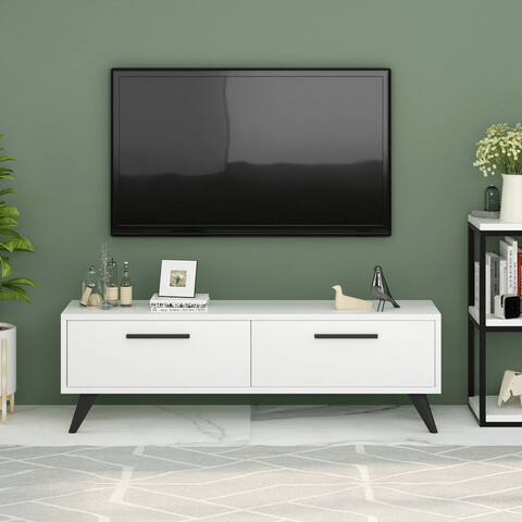 Comoda tv, olivia, melisa, 120x45x29.6 cm, pal , alb