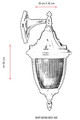 Lampa de exterior, Avonni, 685AVN1238, Plastic ABS, Negru