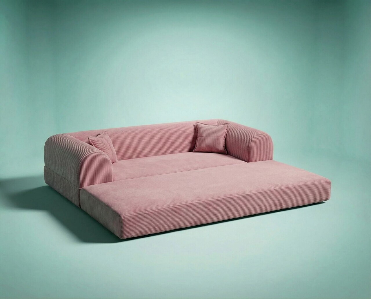 Canapea extensibila 3 locuri, Atelier del Sofa, 118FVL1309, Tesatura plus reiata, Roz - view 8