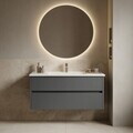 Dulap de baie cu chiuvetă, Hanah Home, Side 100 v3, Antracit mat