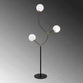 Lampadar, Tatum, 584TTM1502, Fier, Alb/Negru