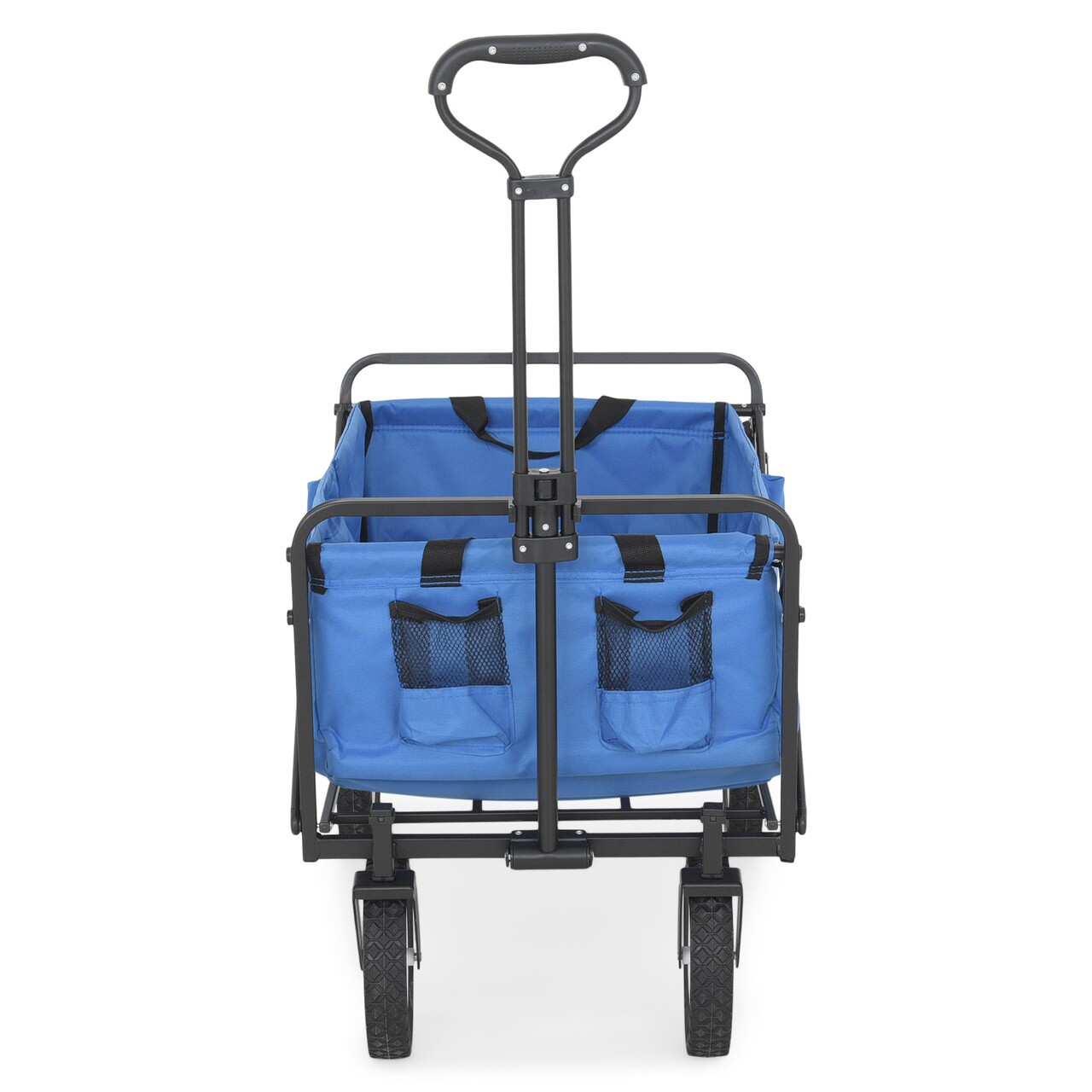 Carucior, Trolley, L.89 L.48 H.59/101.5, Otel/poliester, Negru/albastru