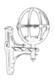 Lampa de exterior, Avonni, 685AVN1120, Plastic ABS, Negru