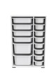 Dulap multifunctional, Estella, Rine 2D4K8U, Alb
