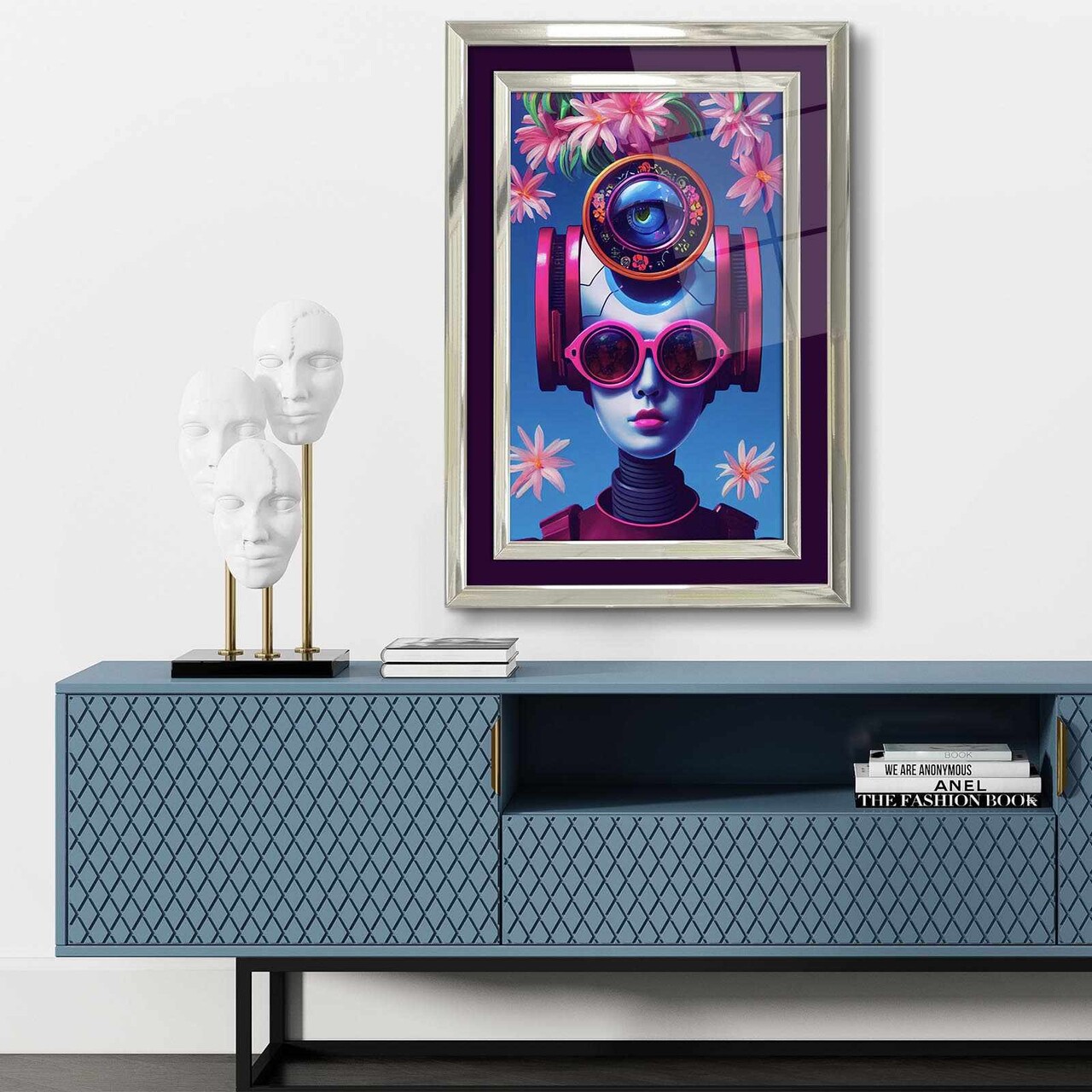 Tablou decorativ 4363Kromgumusct Cadru: 100% LEMN MASIV (Grosime: 25 cm) Multicolor