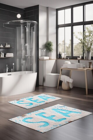 Set covorase de baie, Cartwright, CT-5191, Poliester, Multicolor