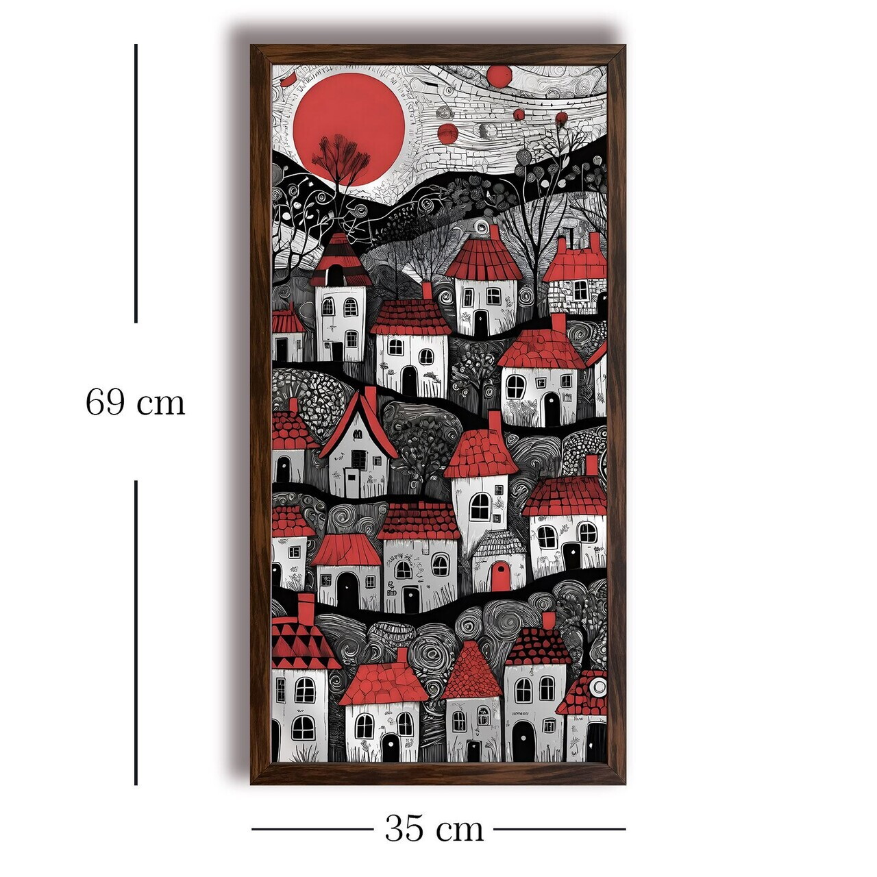 Tablou decorativ, Ahsalct-020, Cadru: 100% PVC (Grosime: 2 cm), Multicolor — imaginea 4