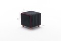 Taburet Mona Puf, Balcab Home, 40x40x40 cm, lemn, negru