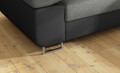 Coltar extensibil dreapta 4 locuri, ELTAP, Anton, 272x203x85 cm, lemn/poliester, gri/negru