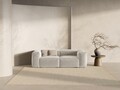 Canapea 2 locuri, Bergamo, Cosmopolitan Design, 224x108x70 cm, tesatura structurata, bej