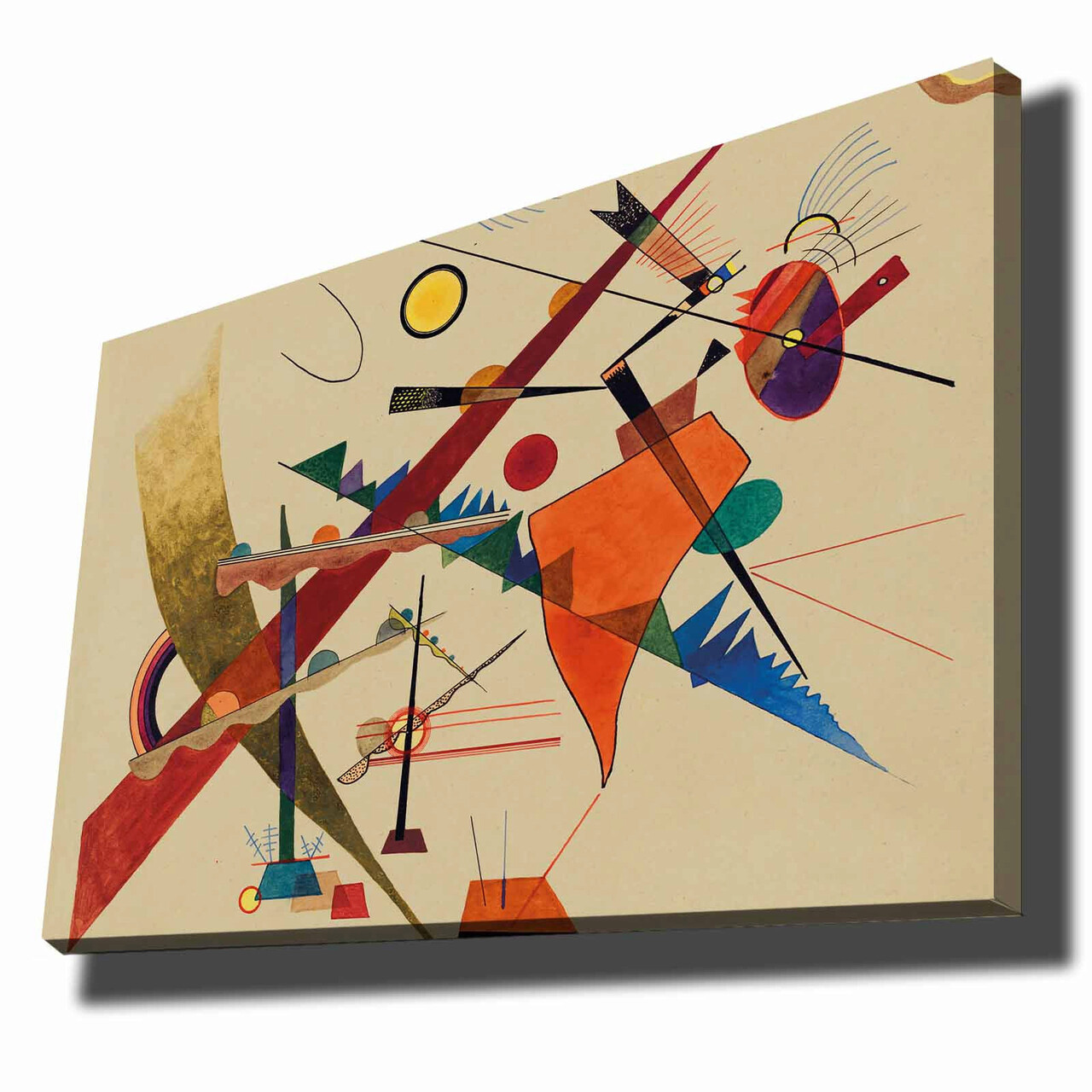 Tablou decorativ, 70100KANDINSKY003, Canvas, Lemn, Multicolor - 1 | YEO