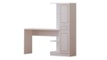 Set birou si biblioteca, Rabi, Rb1000401558, 155x150x40 cm, Alb mat