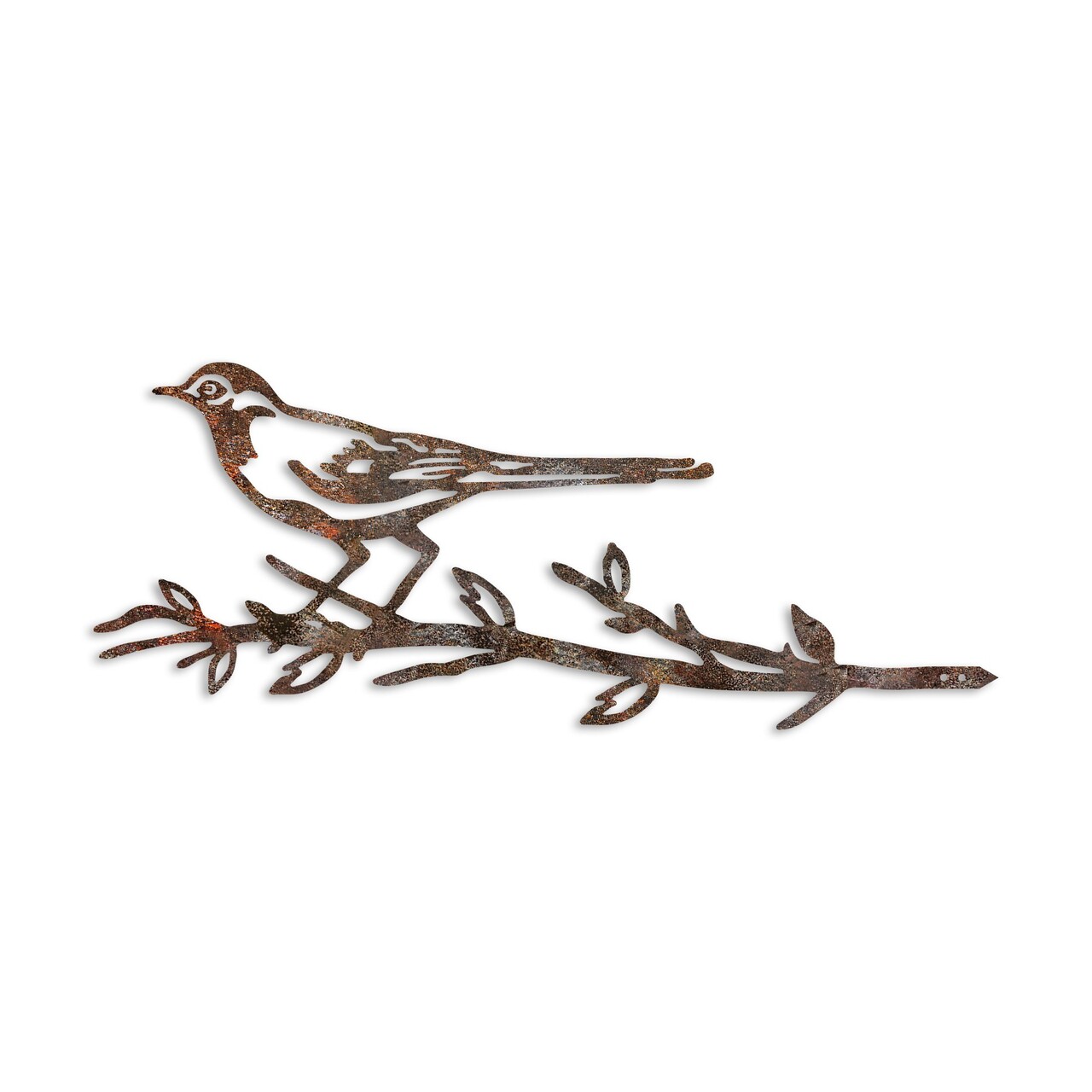 Obiect decorativ de grădină, Bird On The Branch 05, 50x20 cm, Maro - view 4