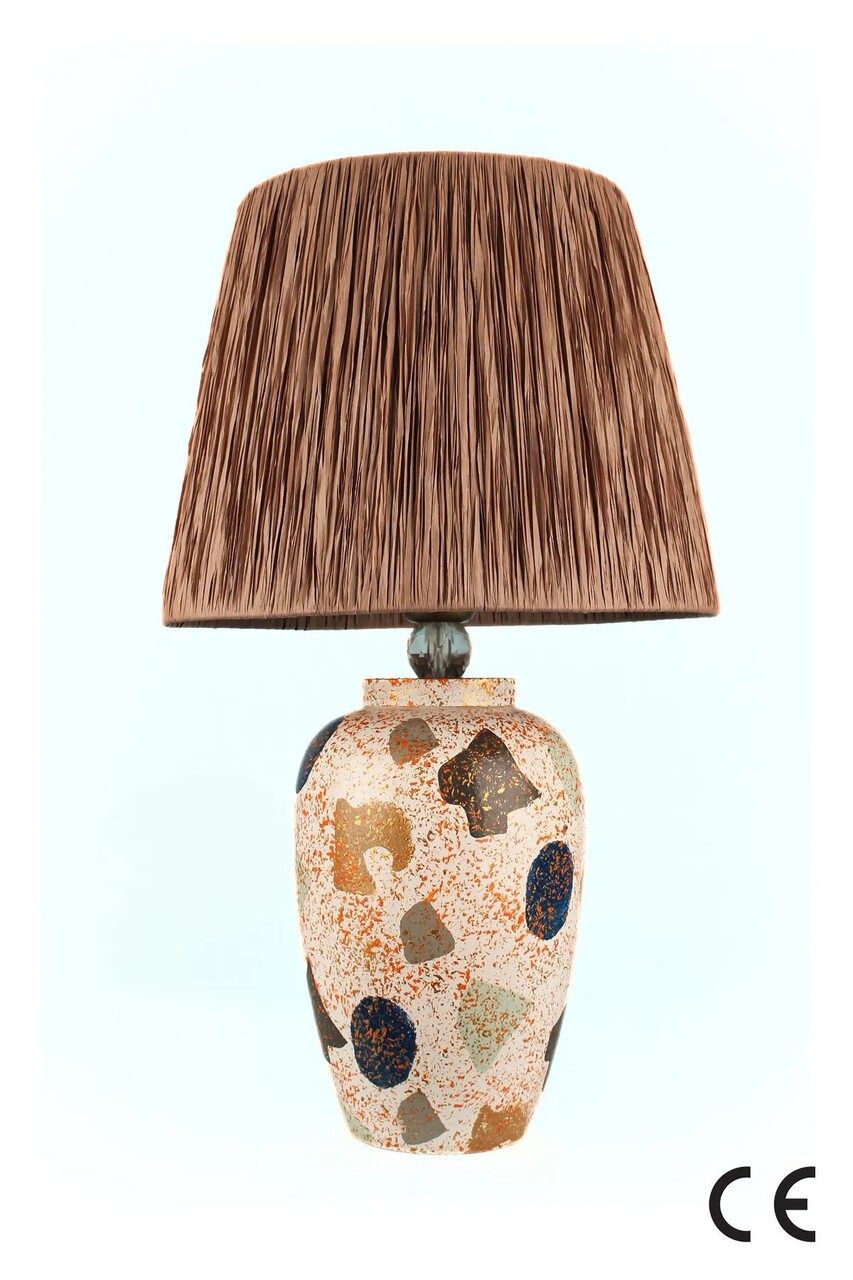 Lampa de masa, Opviq, 687HMY2440, Multicolor - imagine 3