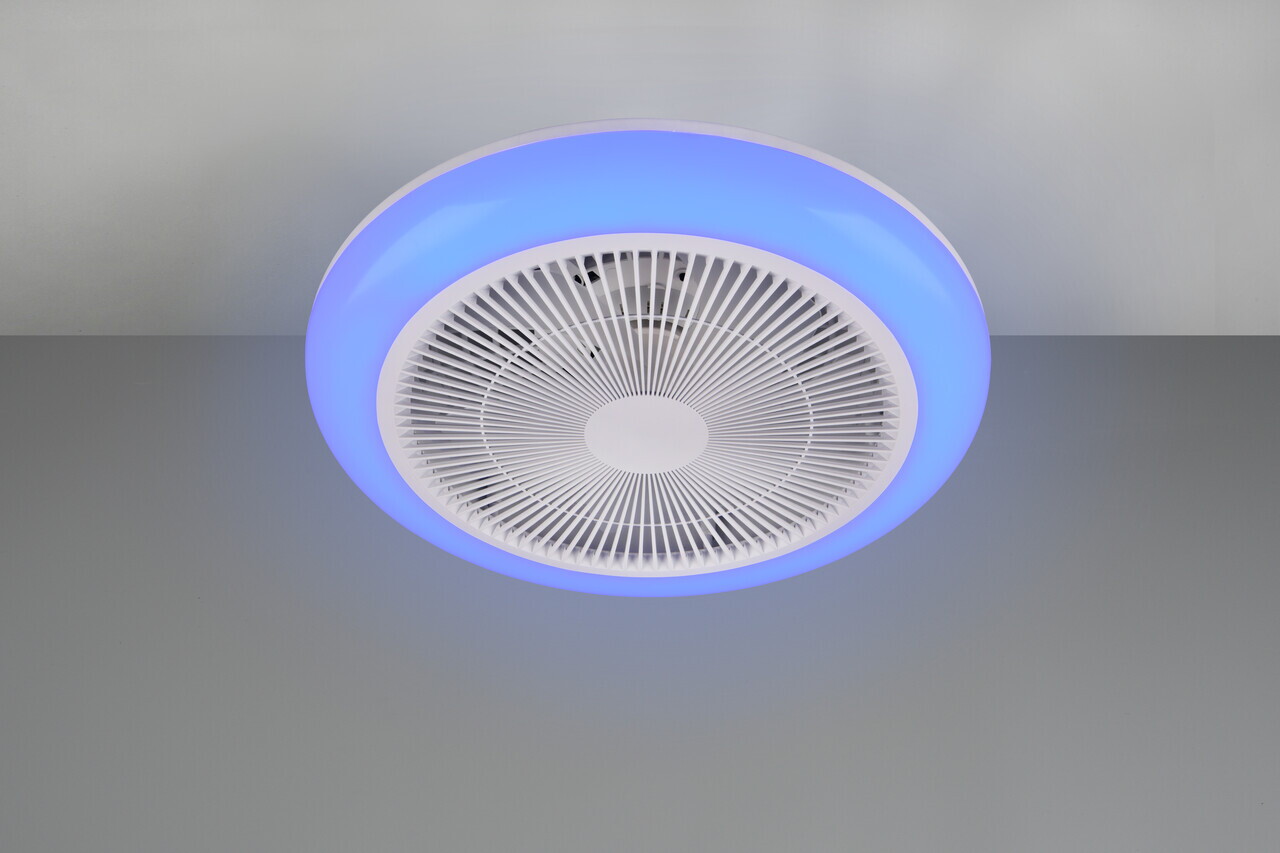 Plafoniera cu ventilator Holmsund, RL, 46x14 cm, 20W/6W, 1x SMD/1x LED, plastic, alb — imaginea 6