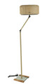 Lampadar, Luin, 534LUN4446, Metal, Aur / Rattan