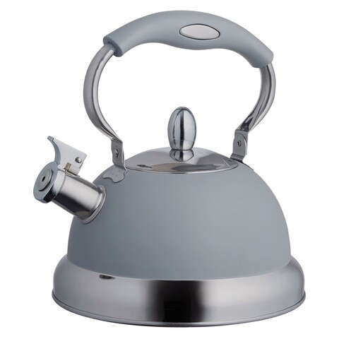 Ceainic english, 2.5 l, inox, gri