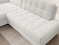 Coltar extensibil stanga 3 locuri ELTAP, LT-01ROY, Blezalt, 240x150x82 cm, lemn/poliester, alb