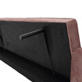 Canapea extensibila 3 locuri Success, Pakoworld, 190x80x84 cm, catifea, roz vintage