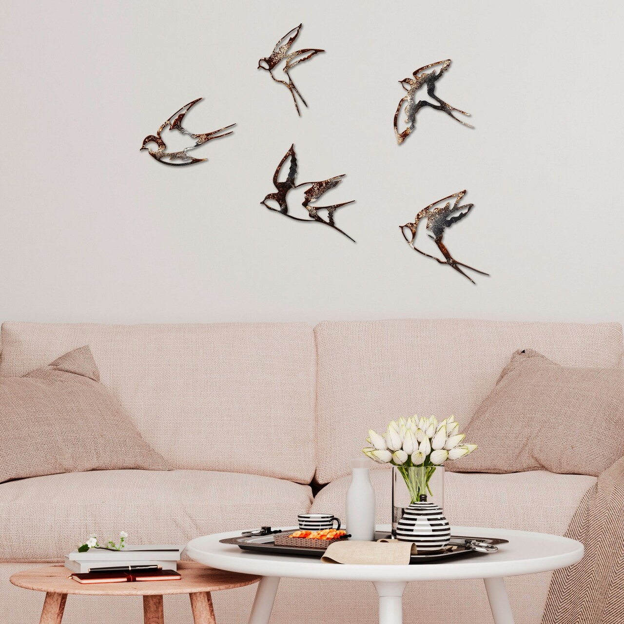 Decoratiune de perete, Birds-2, Dimensiune 1: 19 x 14 cm, Multicolor - view 3
