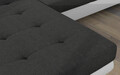 Coltar extensibil stanga 4 locuri ELTAP, Armd-18, Armando, 289x203x85 cm, lemn/poliester, gri inchis/alb