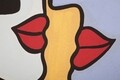 Tablou decorativ Faces, Mauro Ferretti, 60x90 cm, canvas, multicolor