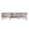Comoda TV, Wren, A5 - 890, 180 x 48.6 x 35 cm, pal melaminat, alb/nuc
