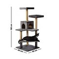 Casă pentru pisici, Paws & Whiskers, Amazon, MATERIAL TEXTIL WELSOFT, Antracit