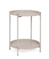Masuta de cafea Herdys, Bizzotto, D42x52 cm, otel/MDF, bej