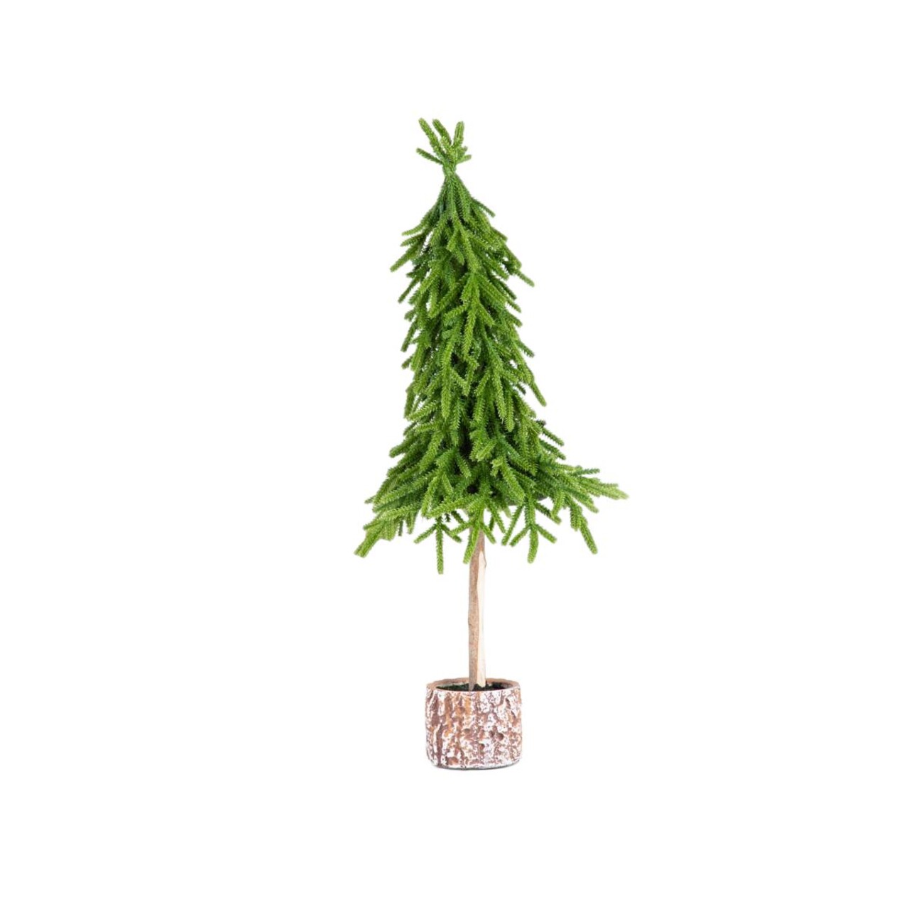 Brad artificial Hector, Homla, 55 cm, plastic/lemn, verde