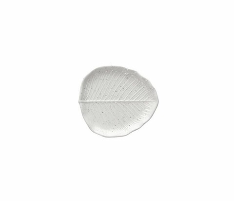 Platou servire, tognana, leaf, 16 x 14 x 3 cm, portelan, alb