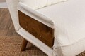 Canapea extensibilă cu 2 locuri, Futon, 859FTN2726, Metal , Alb