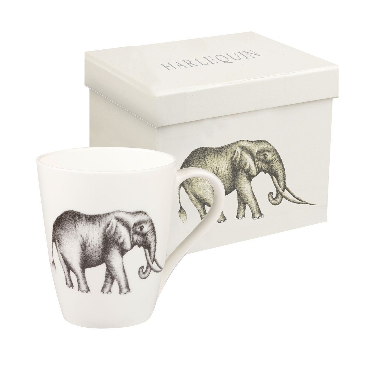 Cana In Cutie Cadou, Savanna, Churchill, Portelan Fine Bone China, 390 Ml