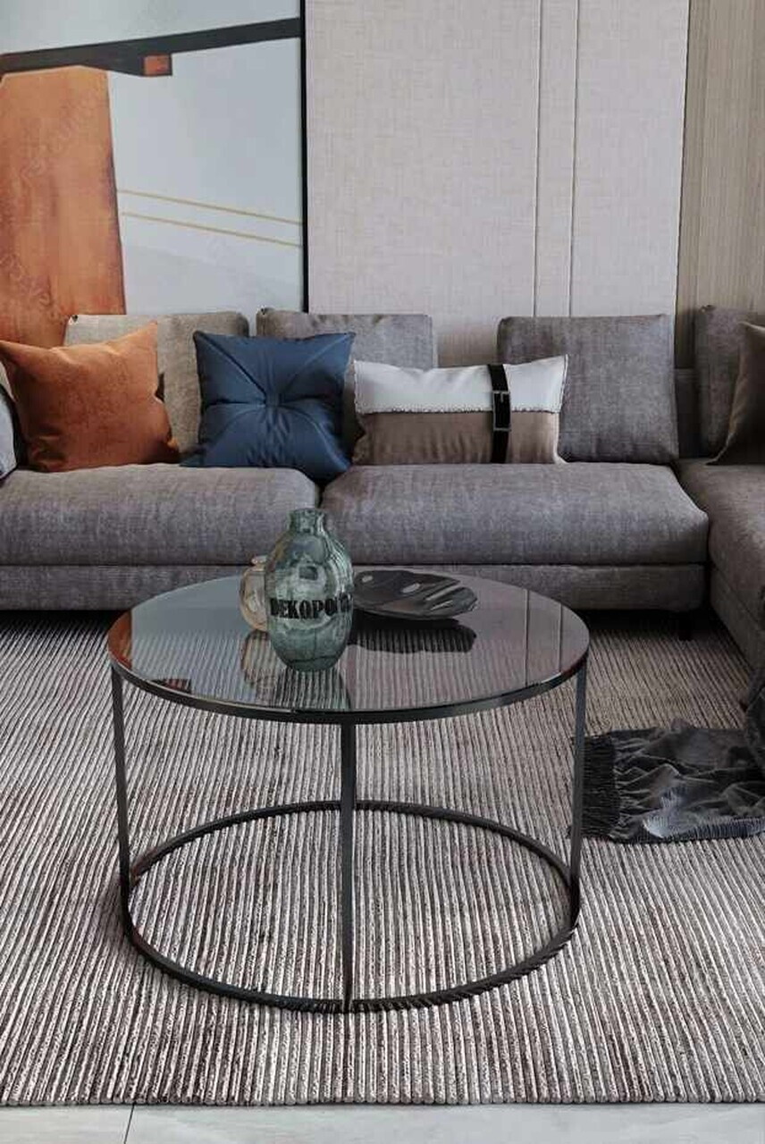 Masuta de cafea, Hanah Home, Royal, Negru / Fume — imaginea 2